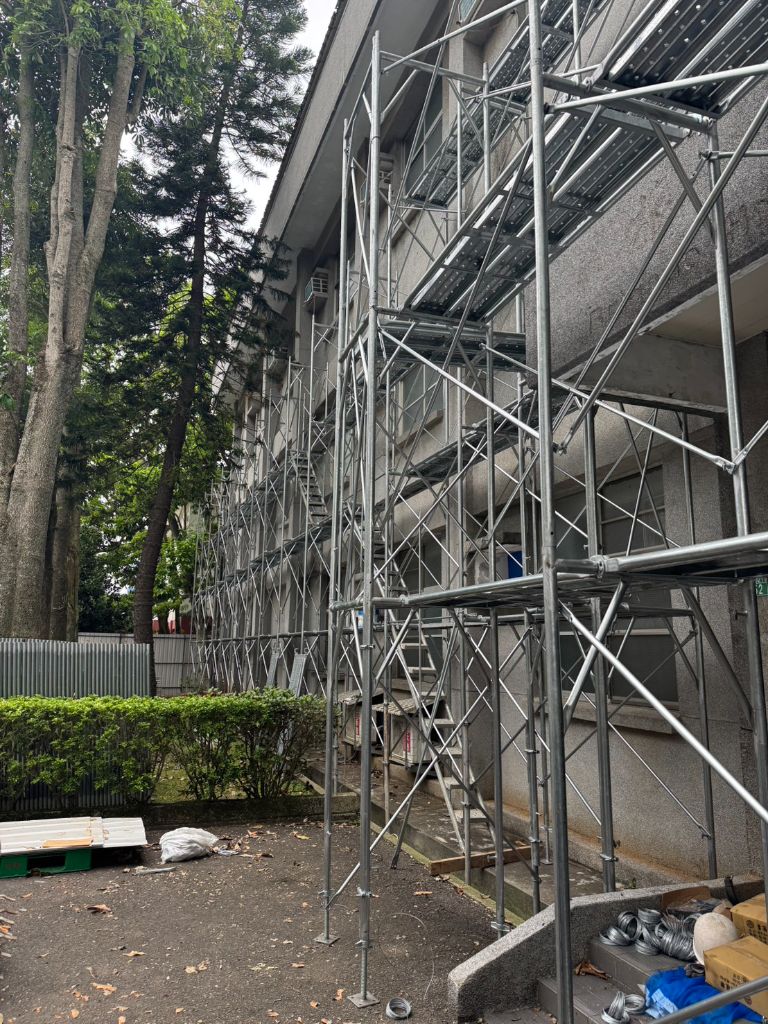 建築外牆施工架搭設實景