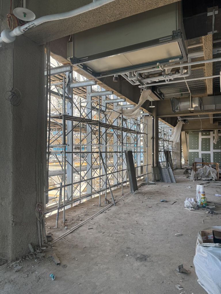 高樓建案外牆施工架搭設